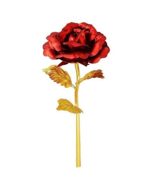 Everlasting Gold & Red Rose