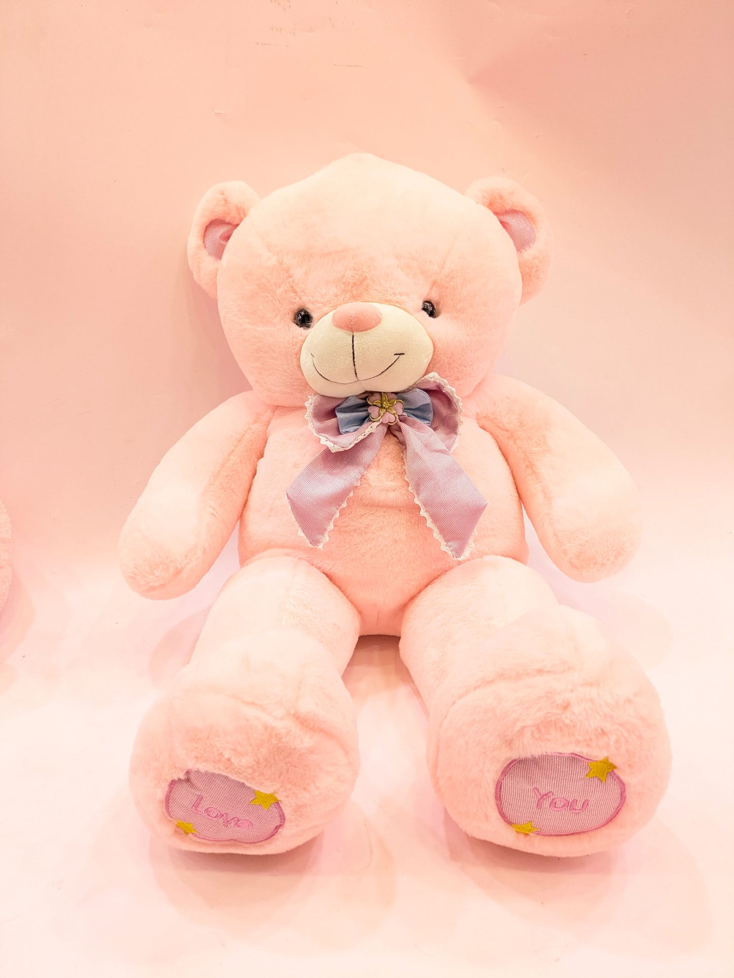 Peach Pink Big Teddy Bear