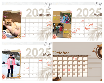 Personalized Table Calendar